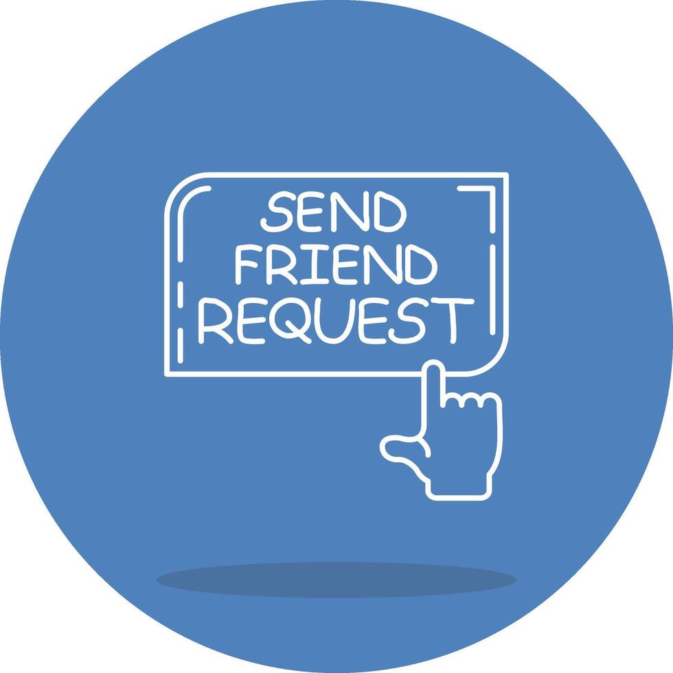 Send Friend Request Focused UI Graphic Element vector