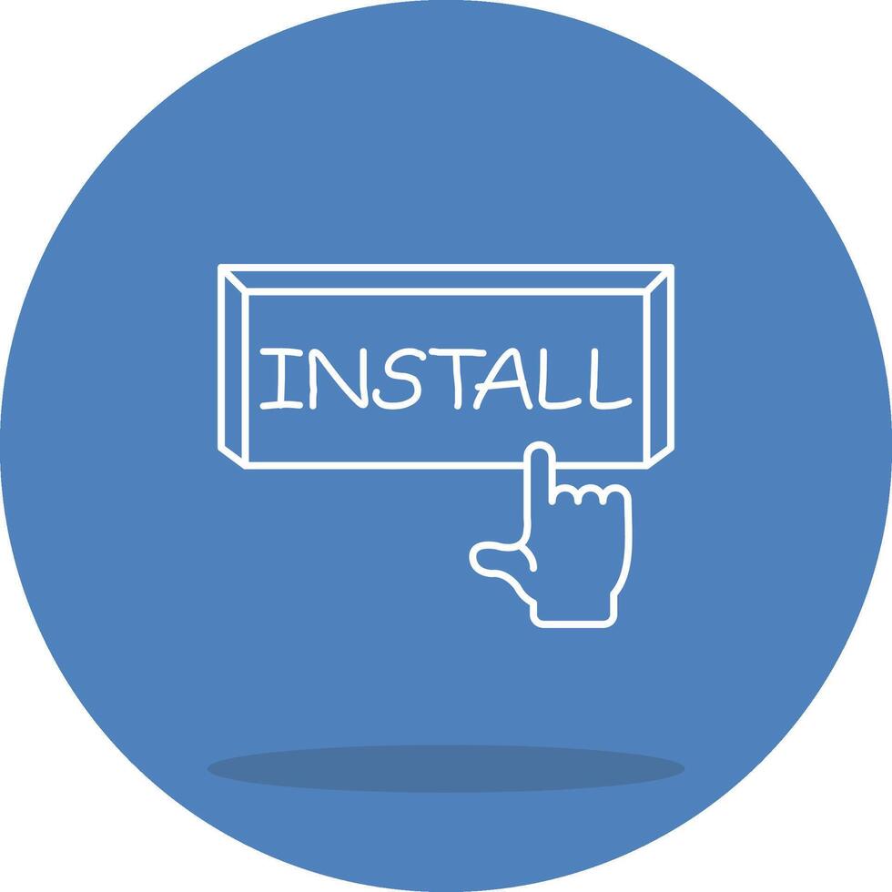 Install Digital Branding Graphic Asset vector