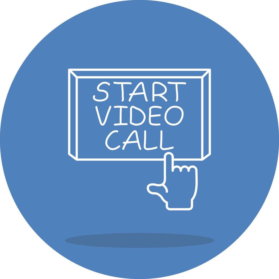 Start Call Dynamic User Interface Graphic vector