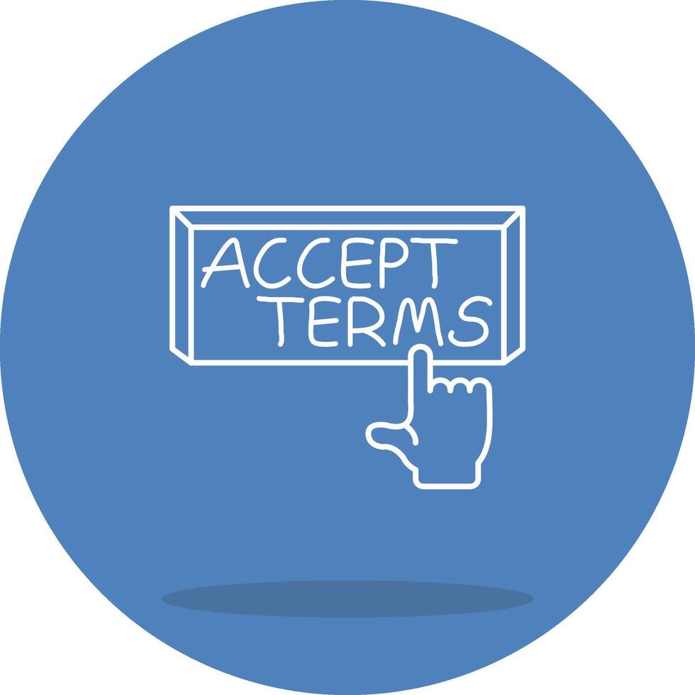 Accept Terms Distinct Visual Design Layout vector