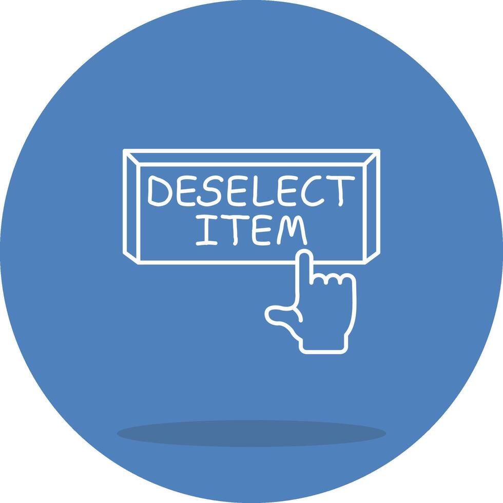 Deselect Item Graphic Interface Design Layout vector