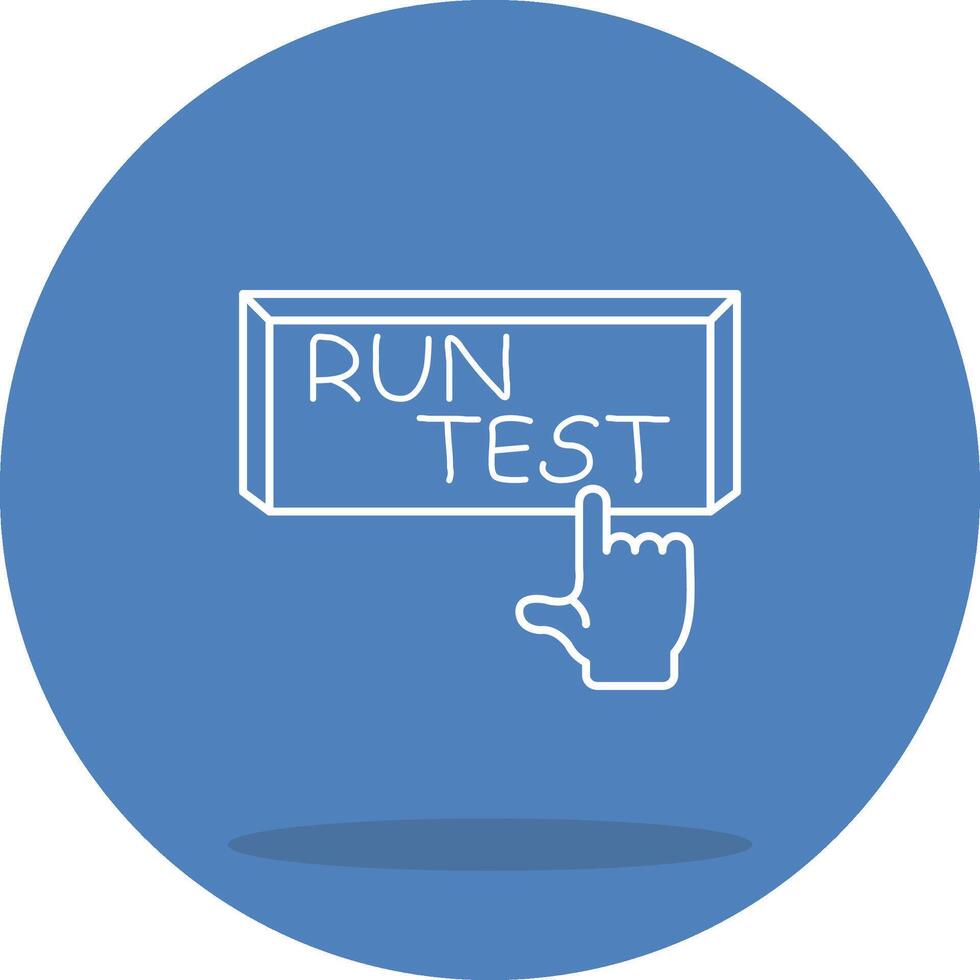 Run Test Concise Design Form vector