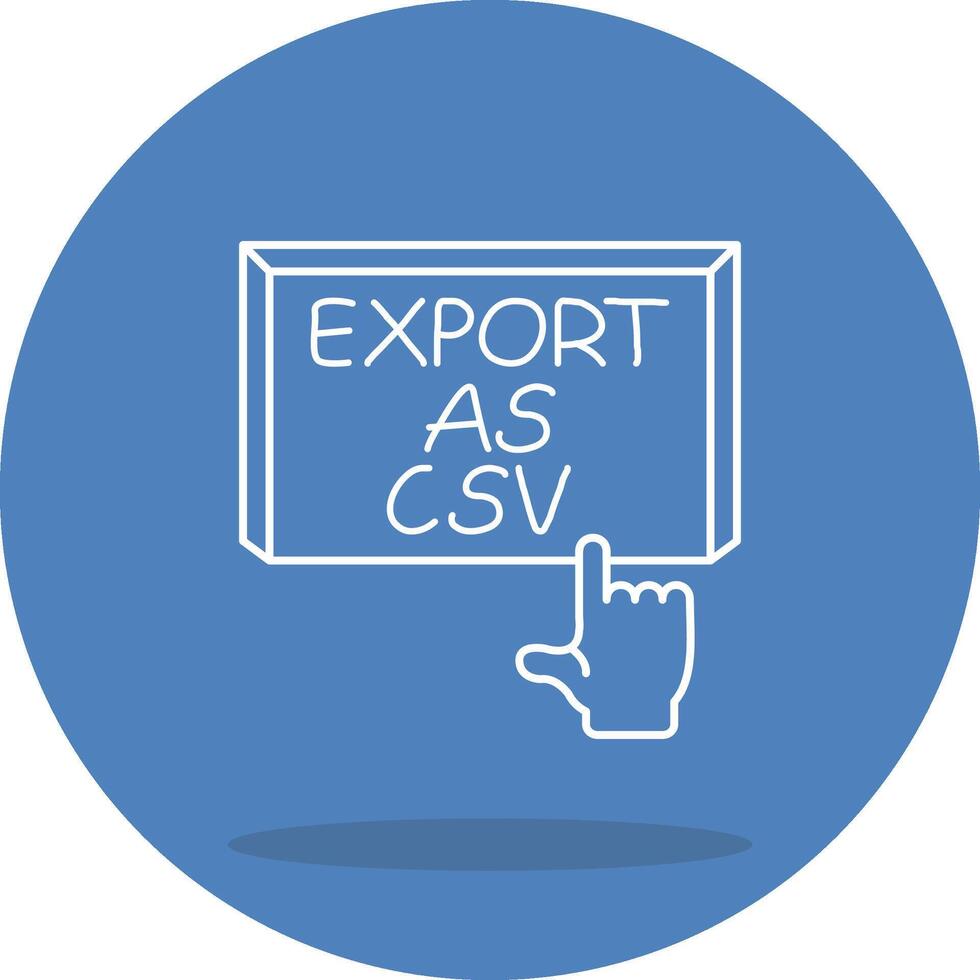 Export as CSV Layered Flat Graphic Symbol vector