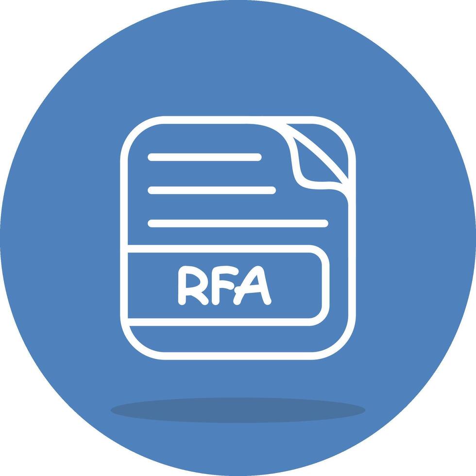 RFA File Clean Shape Layout vector