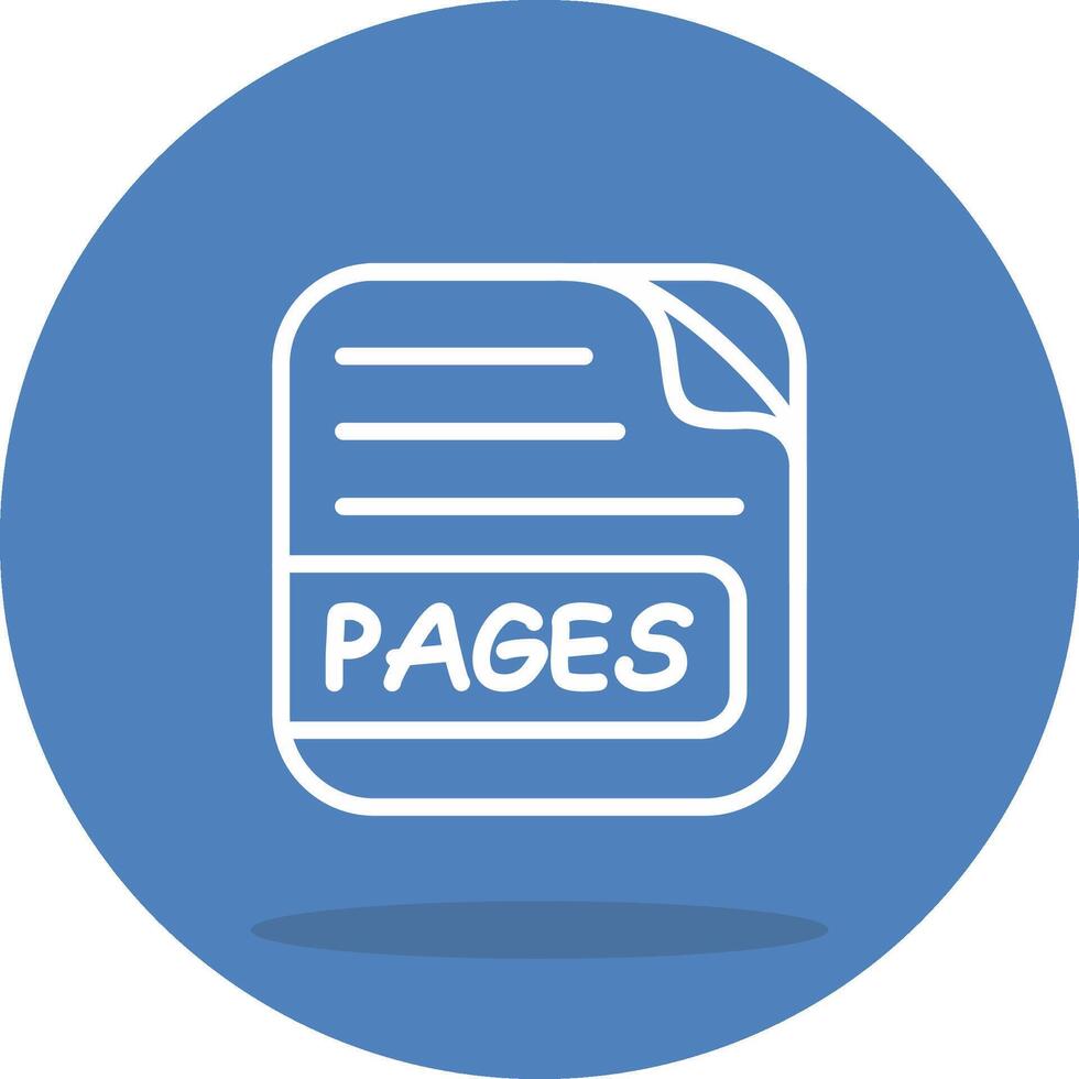 PAGES File Interactive Web Design Asset vector
