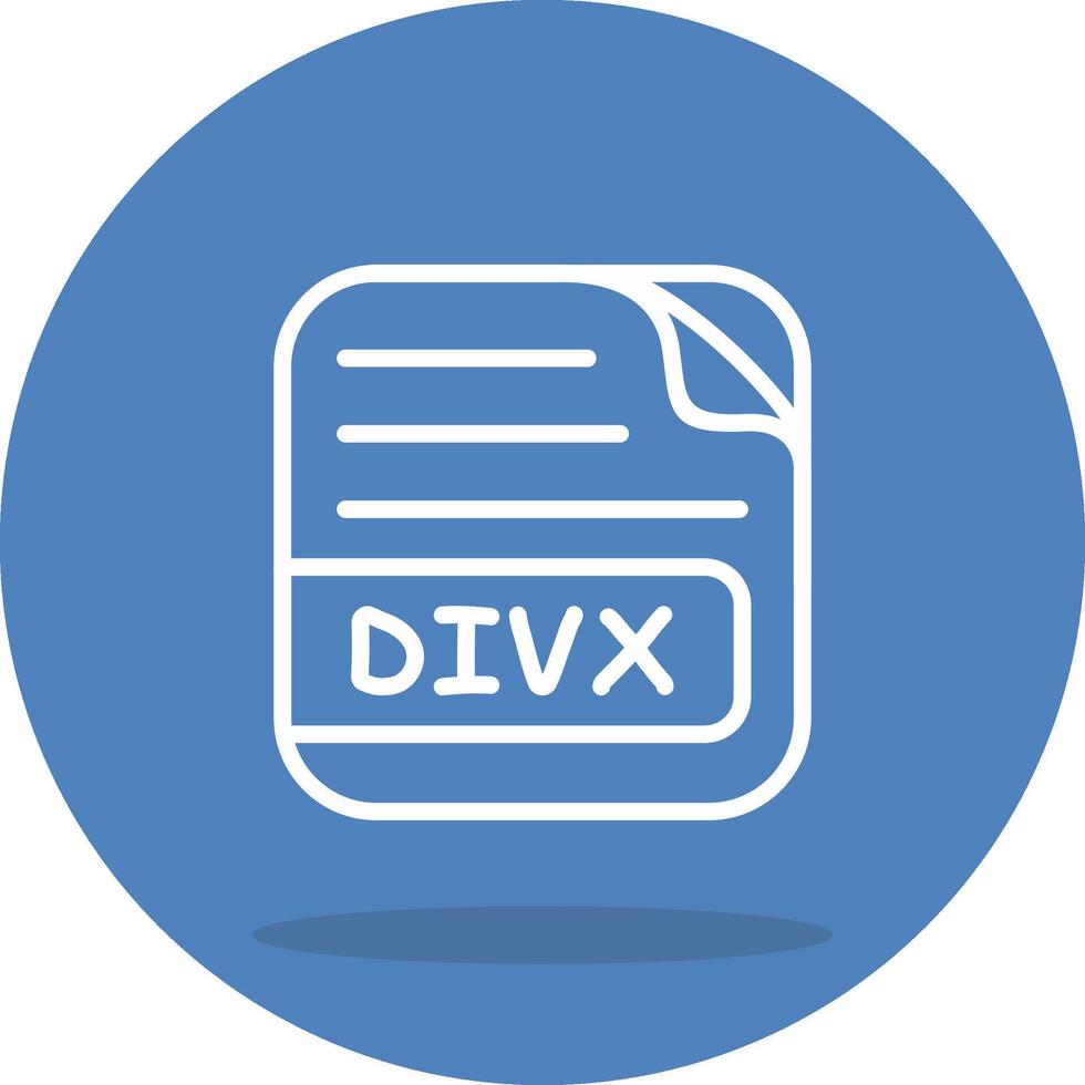 DIVX File Functional UI Design Element vector
