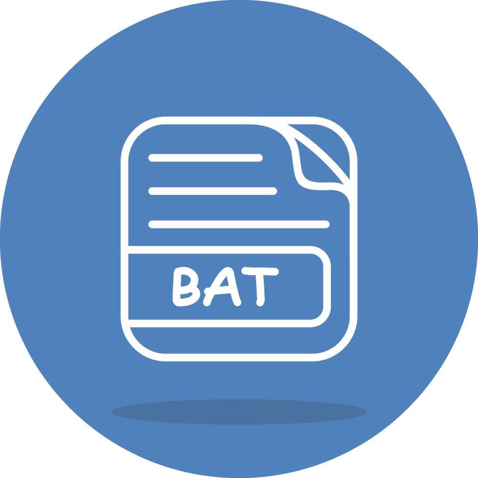 BAT File Balanced Design Graphic Shape vector