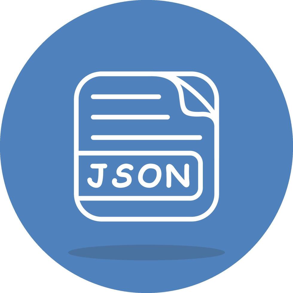 JSON File Decorative Graphic Design Layout vector