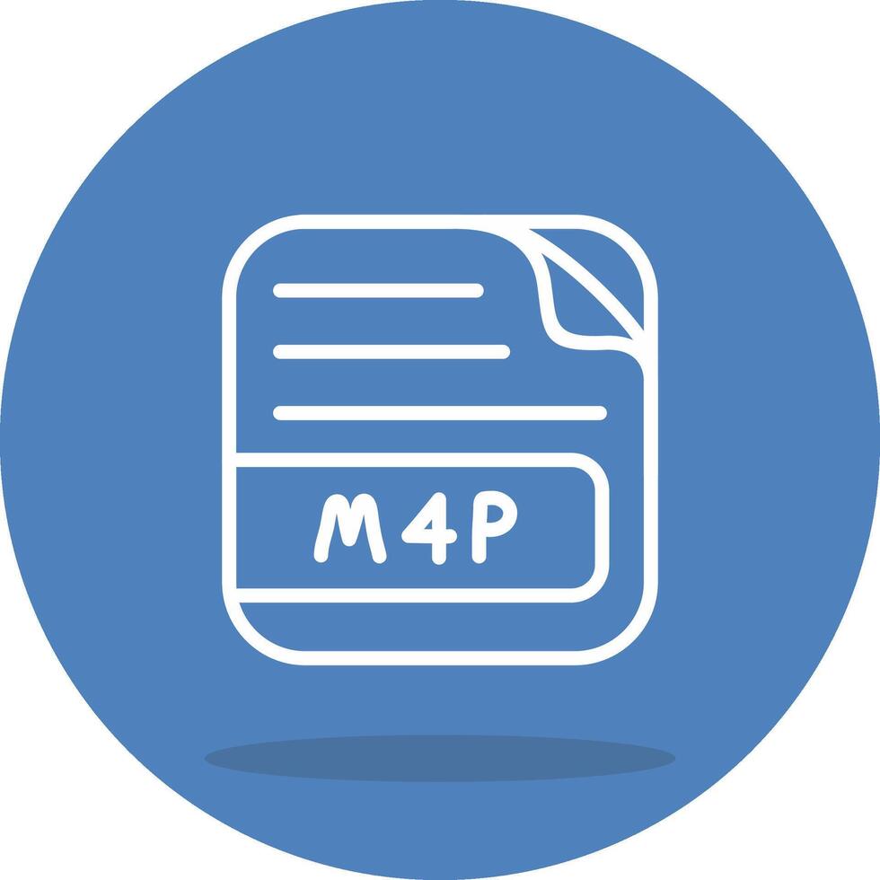 M4P File Intuitive Design Graphic Asset vector