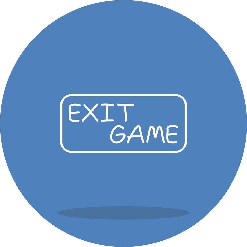 Exit Game Vibrant Digital Graphic Shape vector
