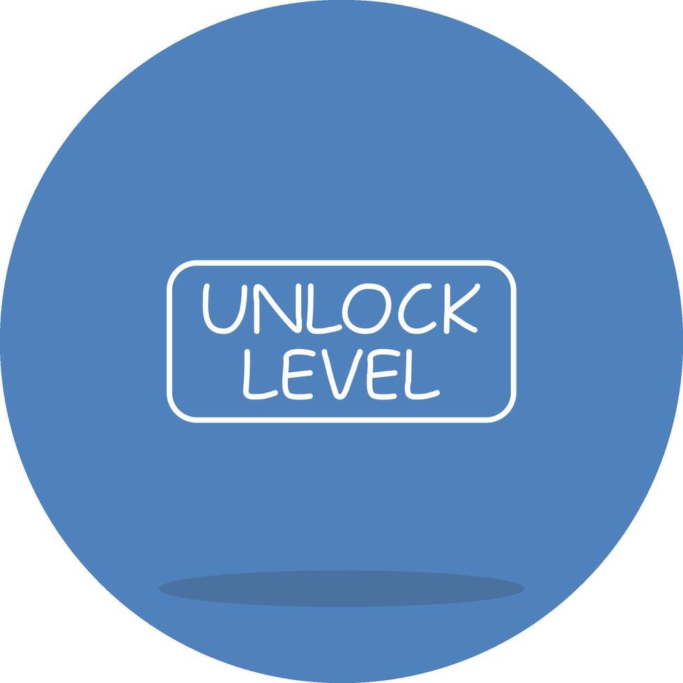 Unlock Level System UI Graphic Element vector
