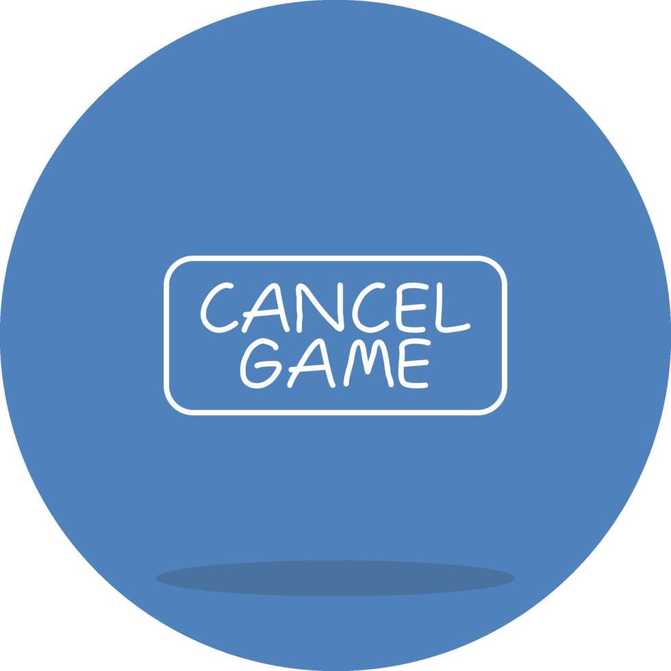 Cancel Game Dynamic User Interface Graphic vector