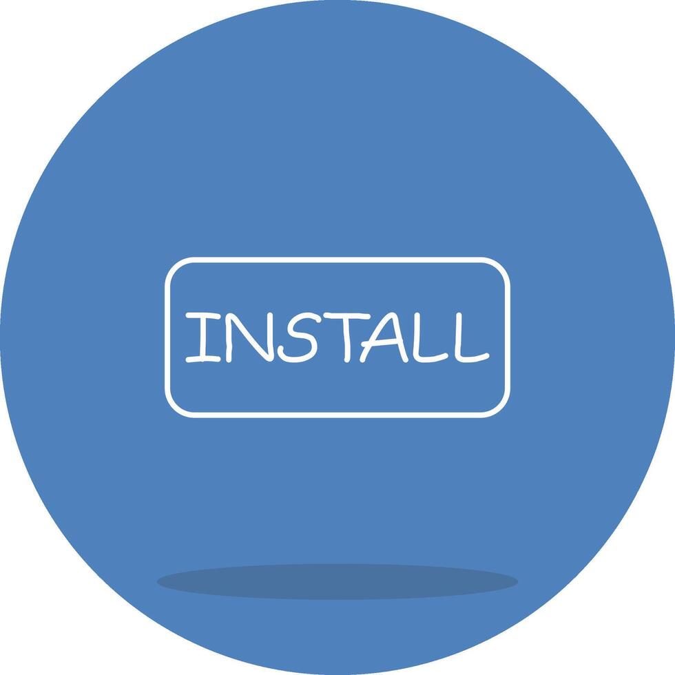 Install Dynamic Flat Illustration vector