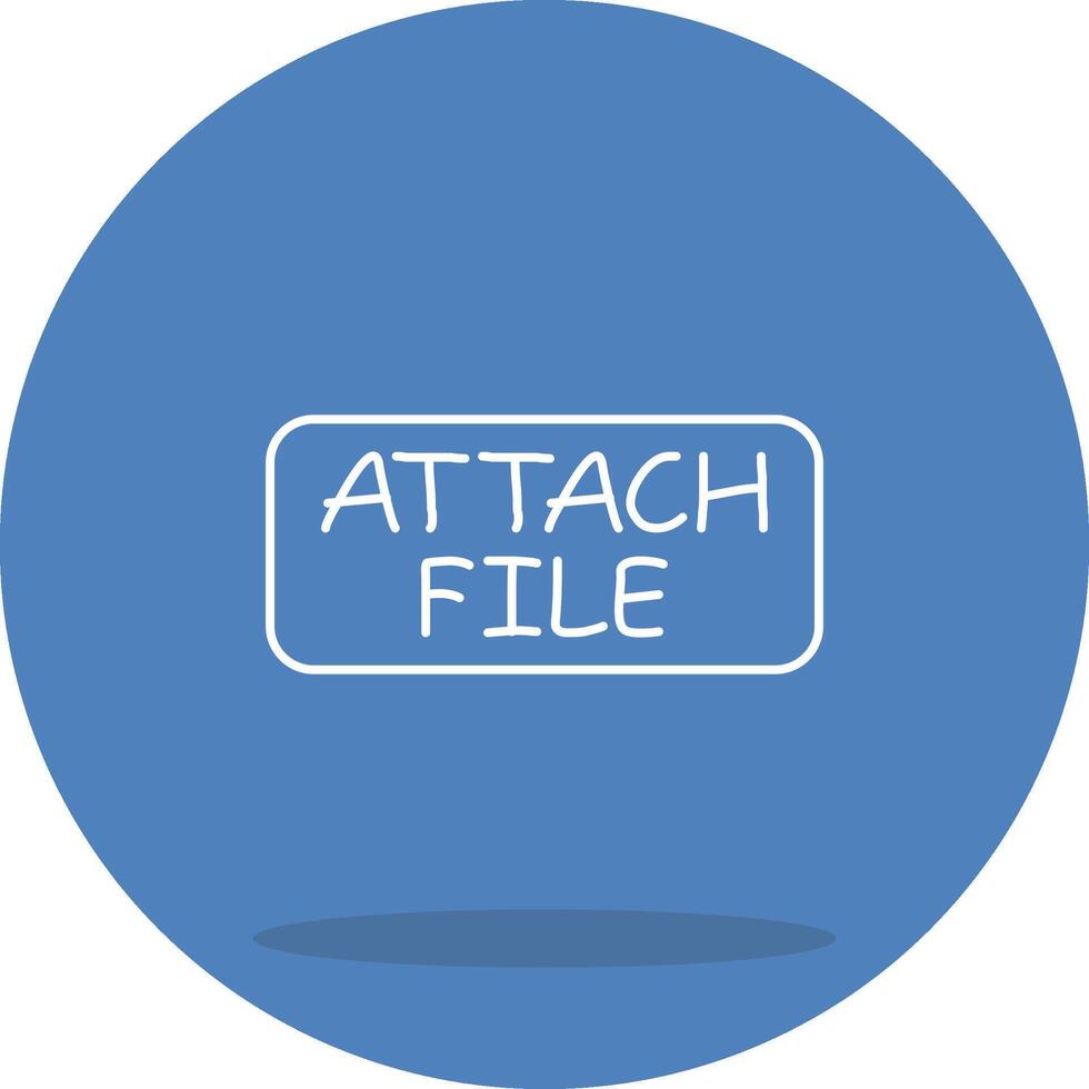 Attach File Consistent Flat Design Asset vector