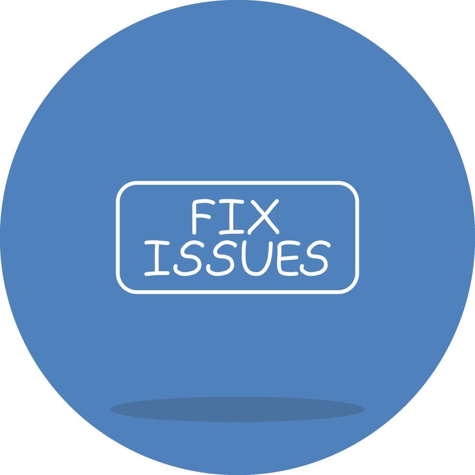 Fix Issues Graphic Interface Design Layout vector