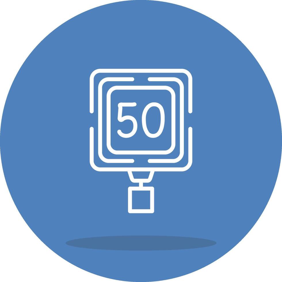 Speed Limit 50 Consistent Design Graphic Layout vector