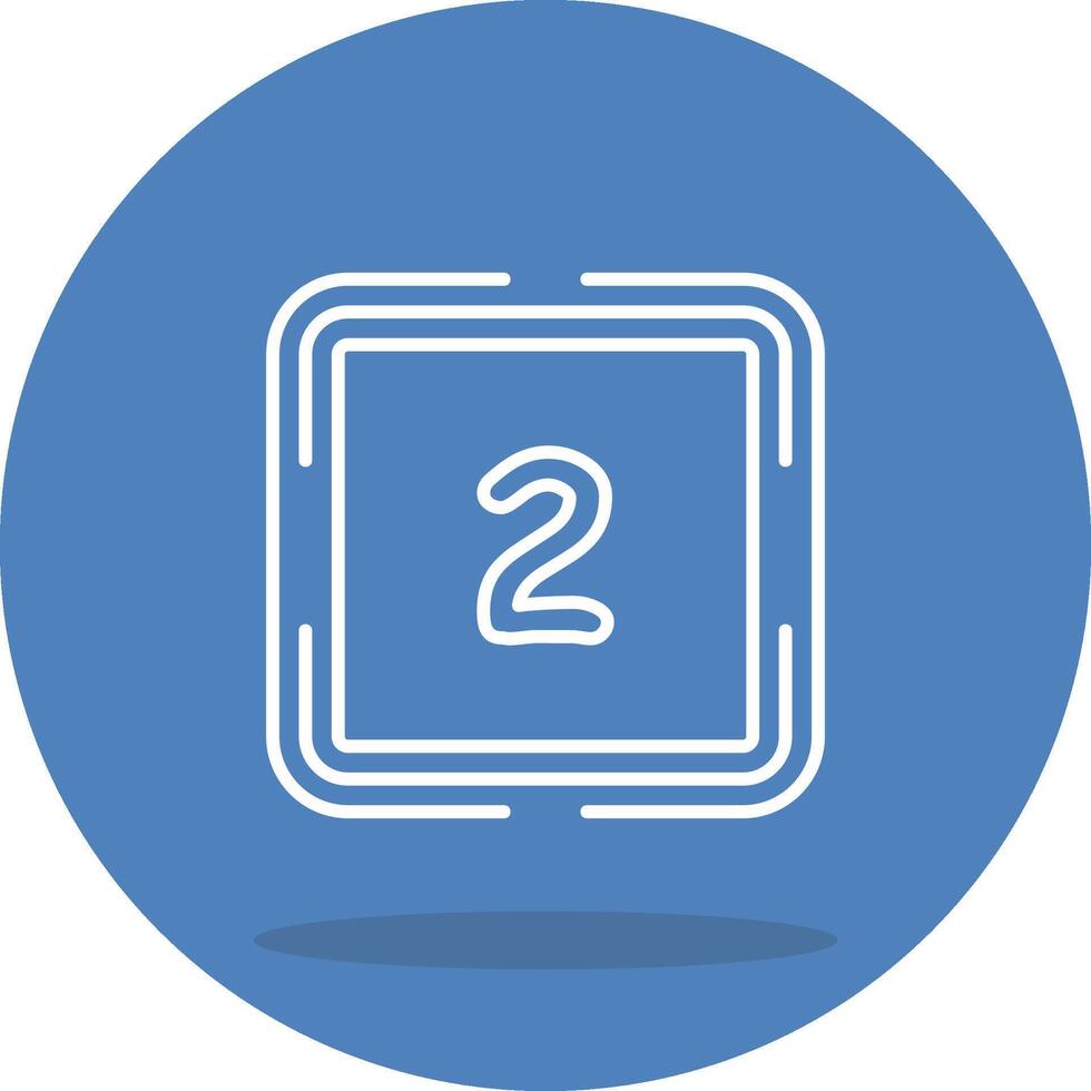 Counting Two Unique UI Graphic Representation vector