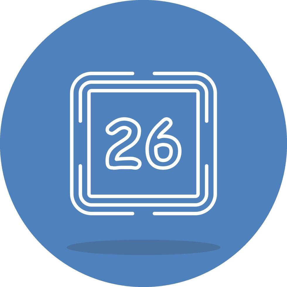 Counting Twenty Six Unique UI Graphic Representation vector