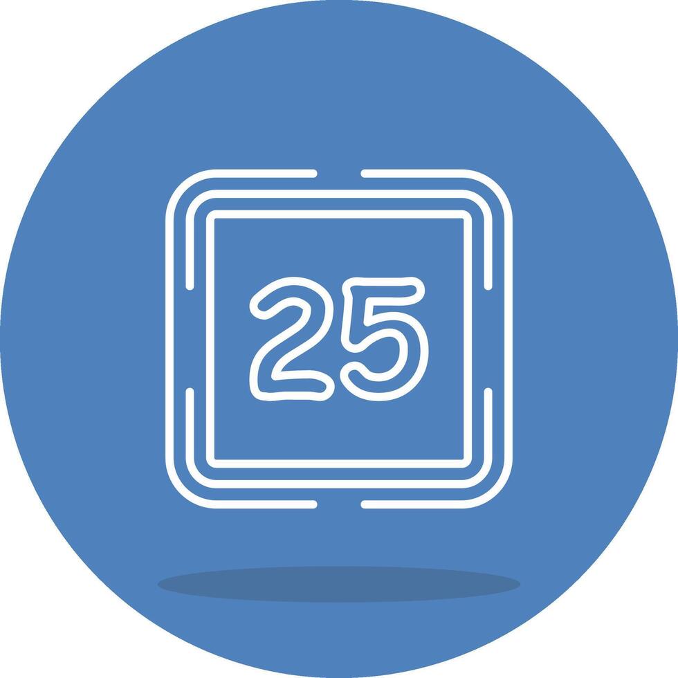 Counting Twenty Five Optimized Web Graphic Layout vector