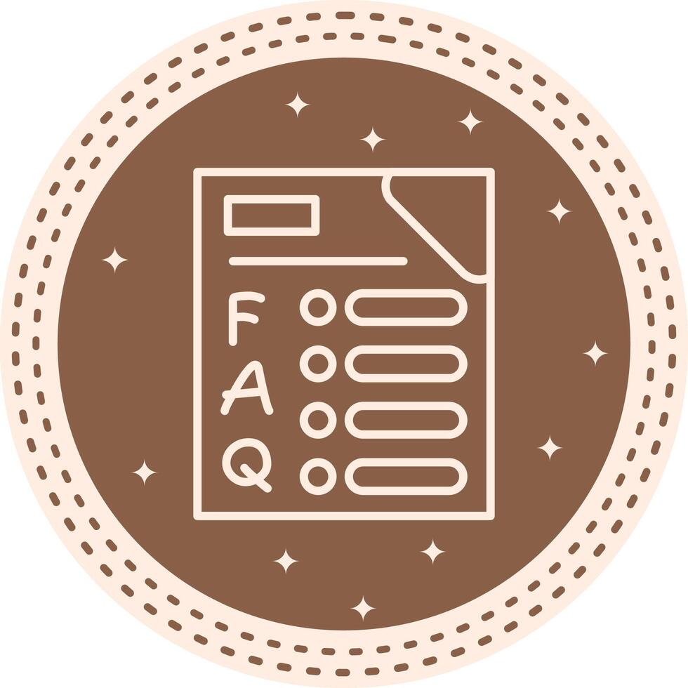 Faq Document Optimized Clean Graphic Asset vector