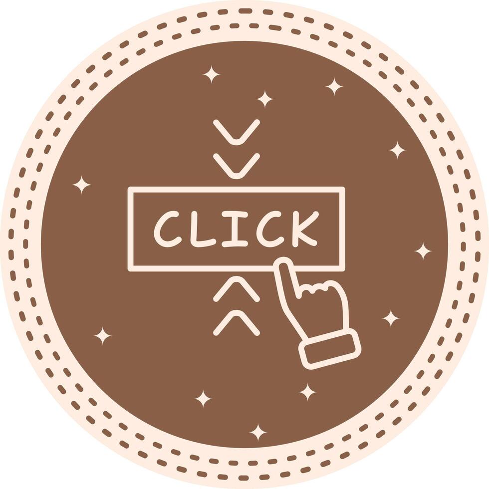 Click Distinctive Digital Graphic Form vector