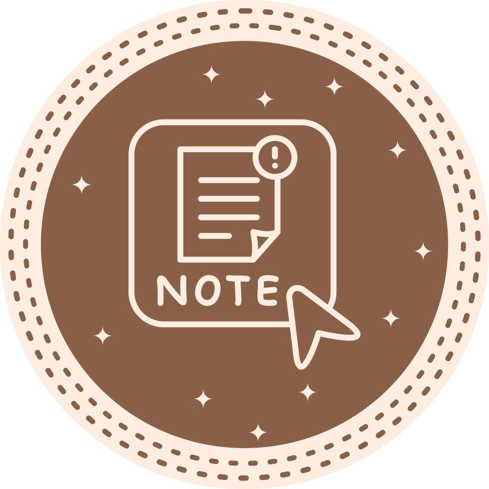 Note Dynamic Mobile App Graphic vector