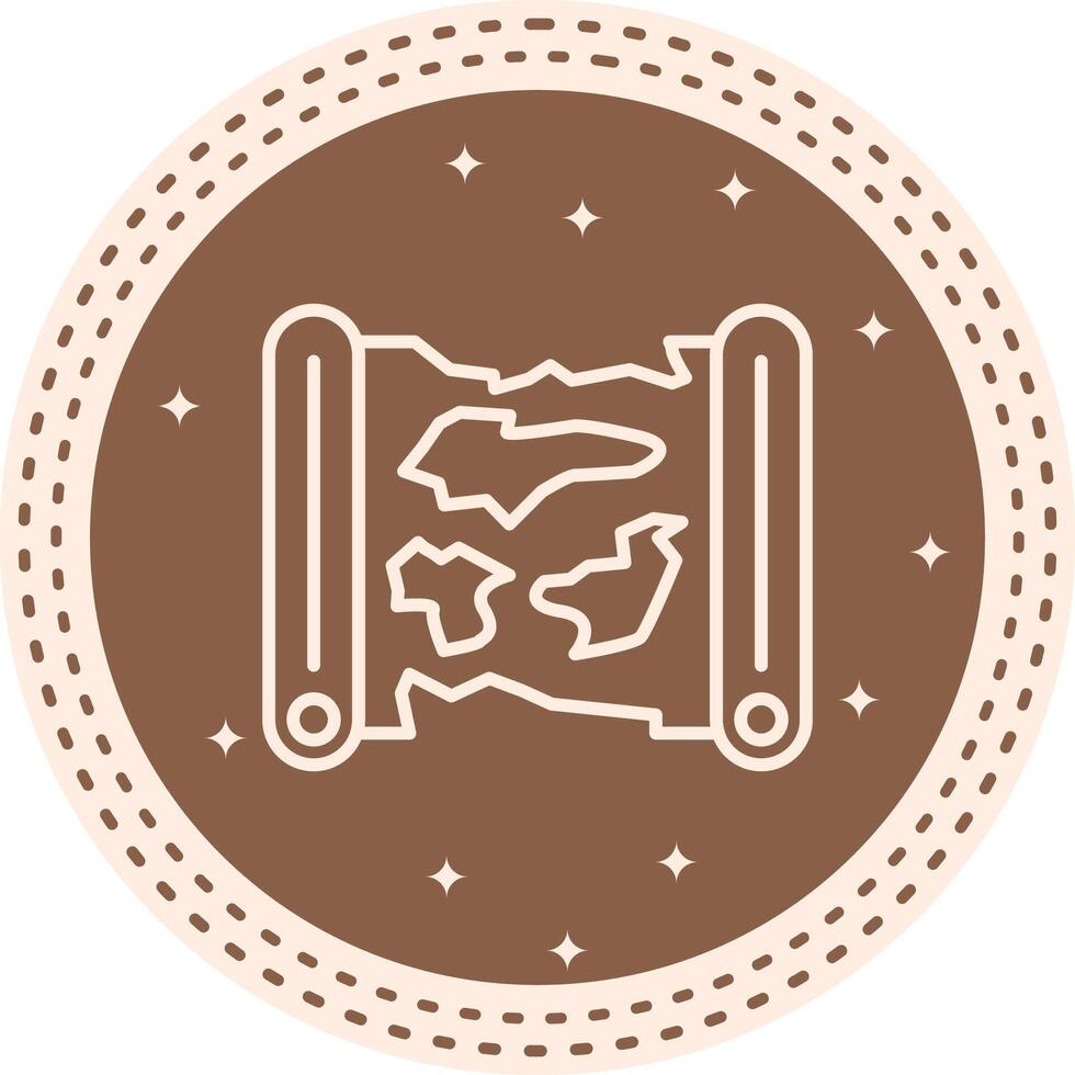 Scroll World Map Concise UI Layout vector