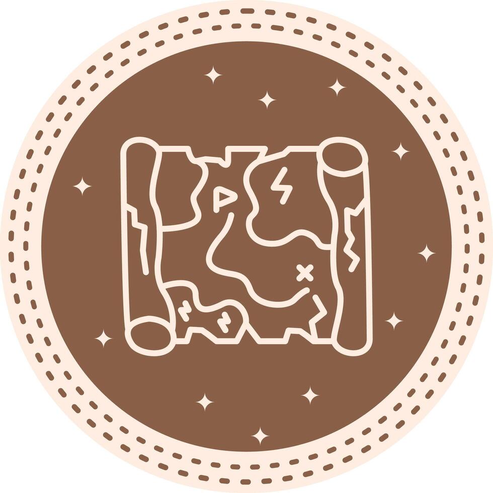 historia tesoro mapa funcional ui gráfico elemento vector