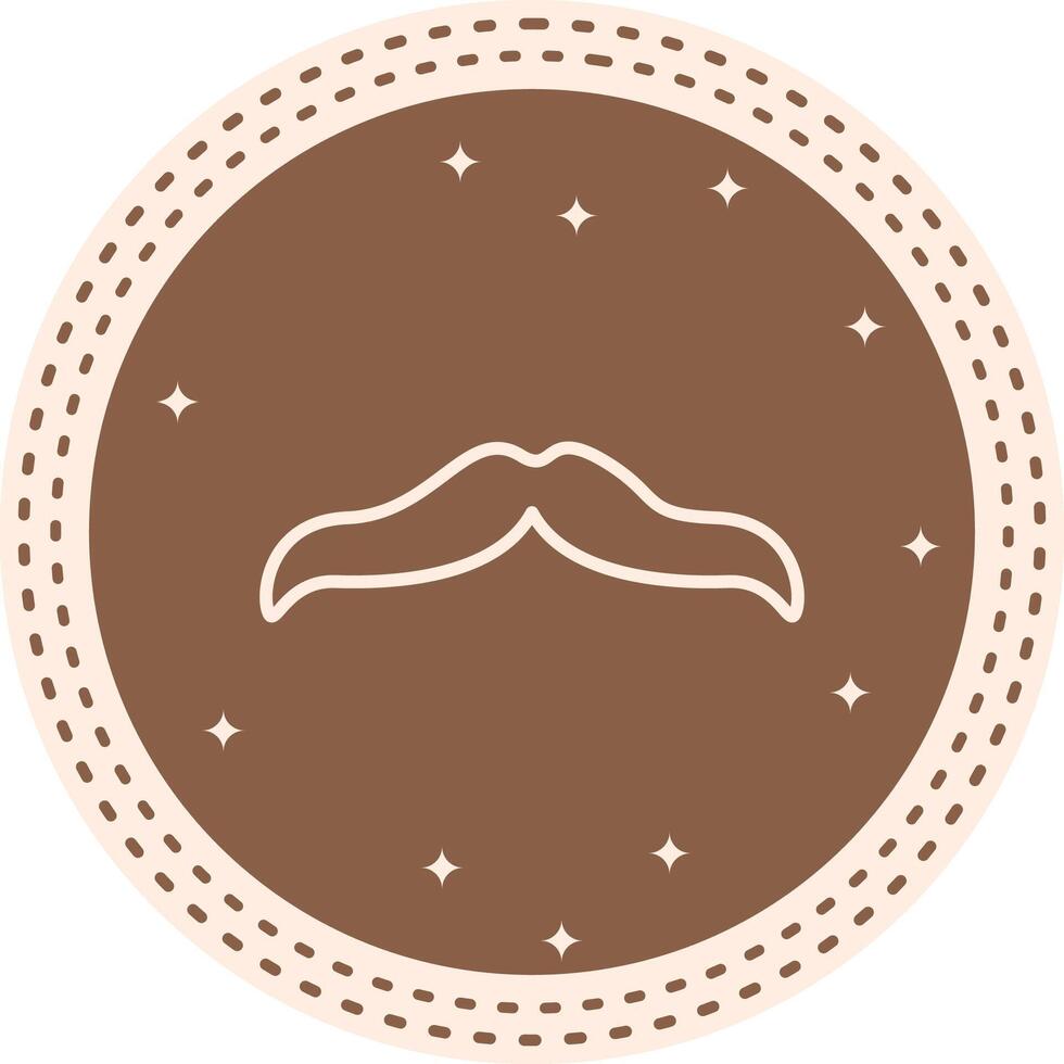 Moustache Dynamic Mobile App Graphic vector