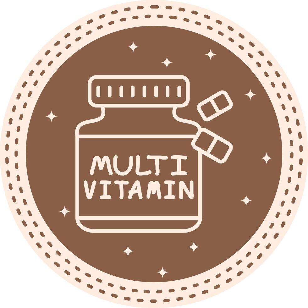 Multivitamin Abstract User Interface Shape vector