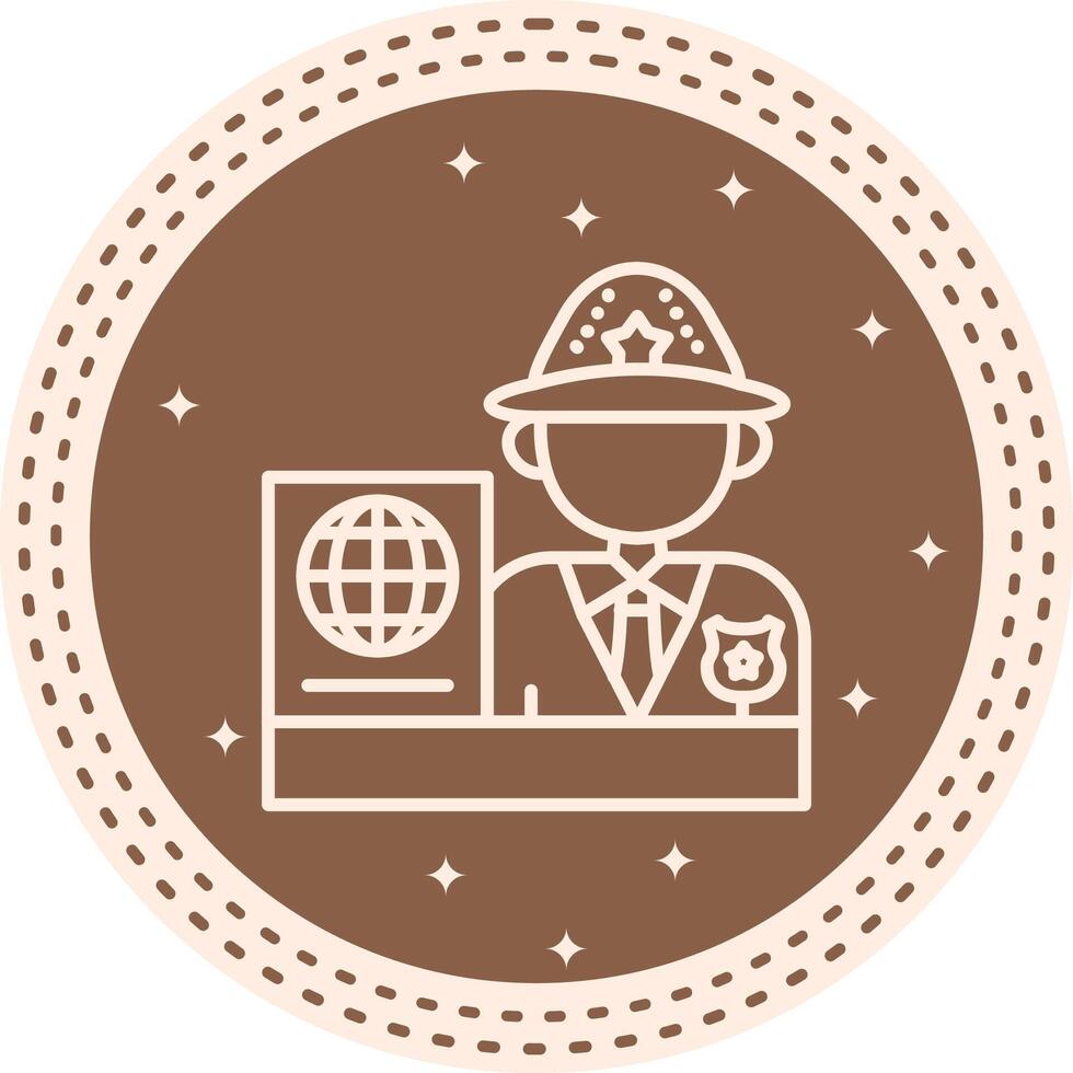 Passport Control Distinctive UX Design Shape vector