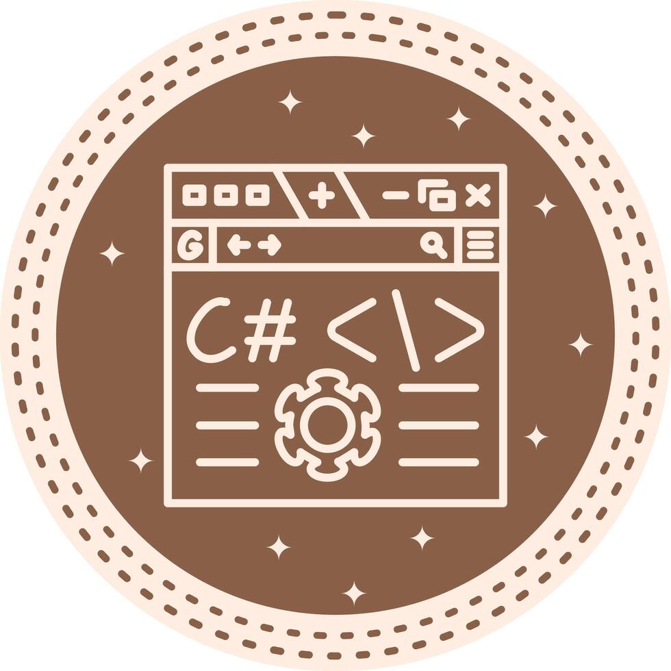 C Sharp Decorative Flat Sketch vector