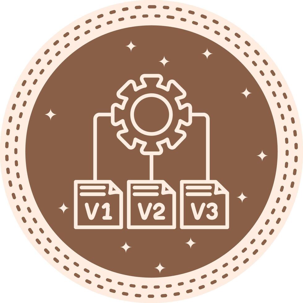 Version Control Advanced Digital Layout vector