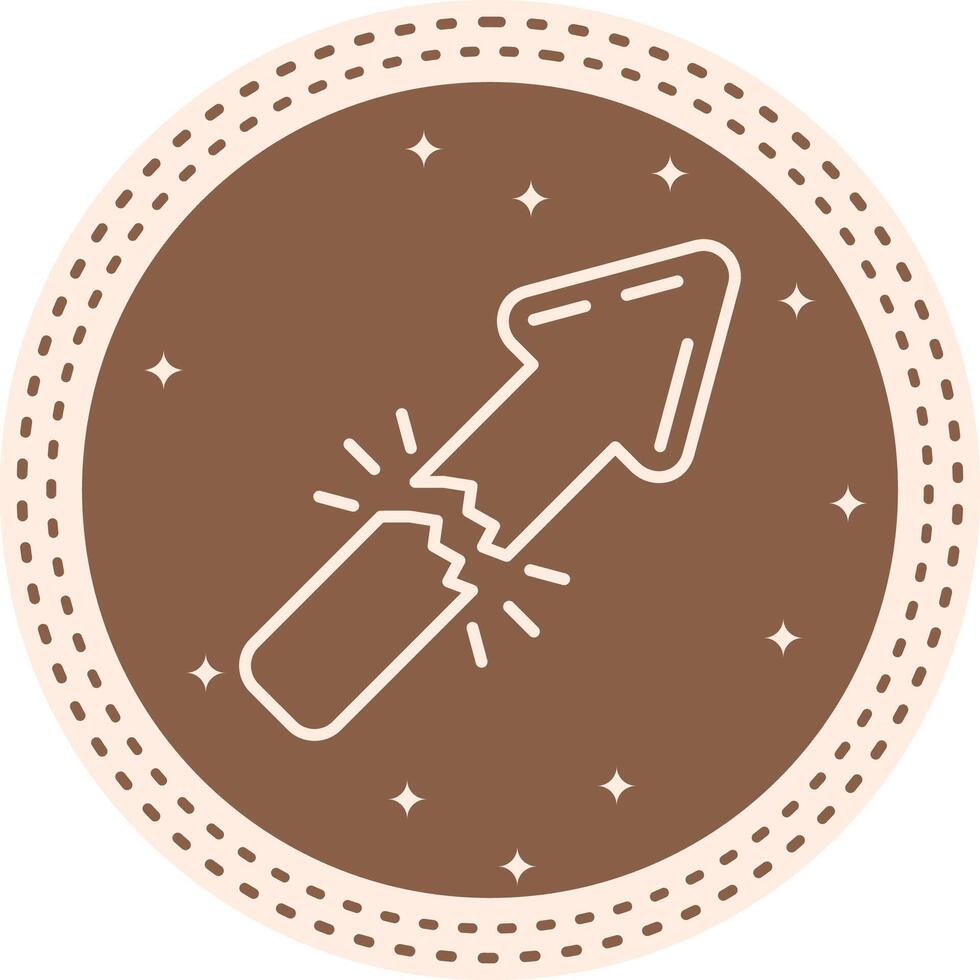 Disruption Arrow Scalable Visual Design Element vector