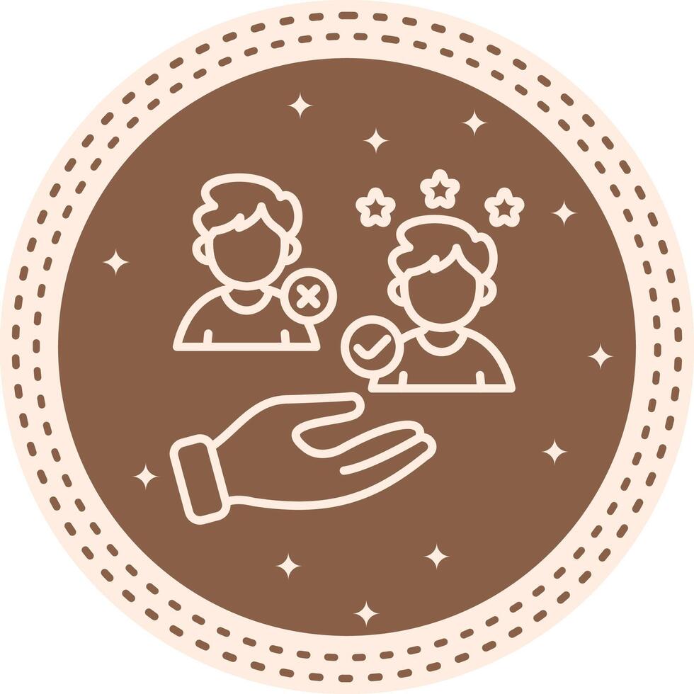 Select Employee Rating Feature Highlight Design Mark vector