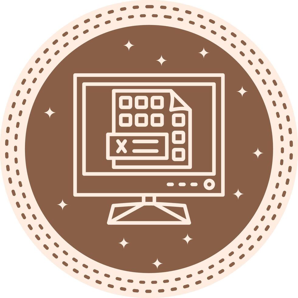 Lcd Excel Sheet High Resolution Design Sketch vector