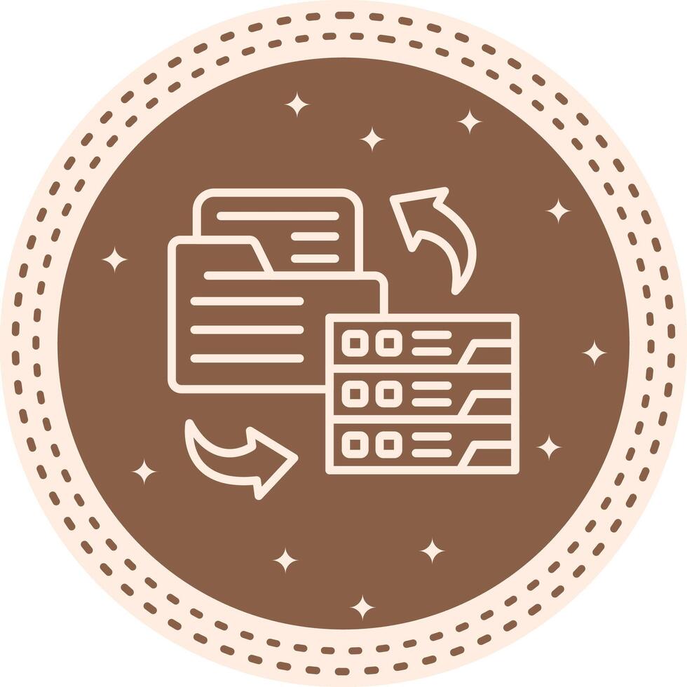 Data Backup Structured Web Design Element vector