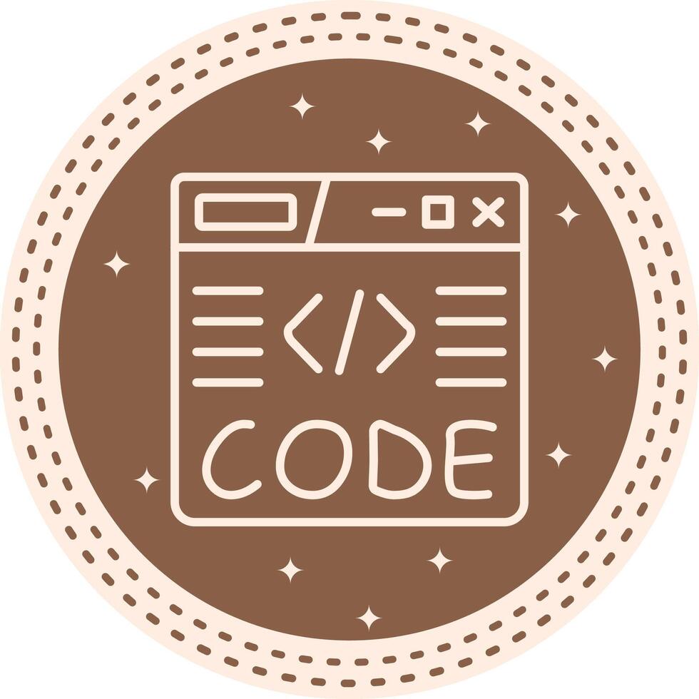 Code Sharp Line Art Drawing vector