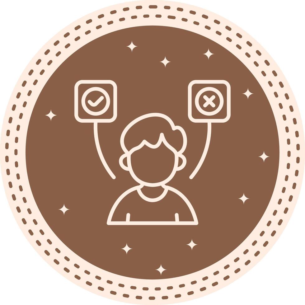 Decision Making Streamlined UX Design Symbol vector