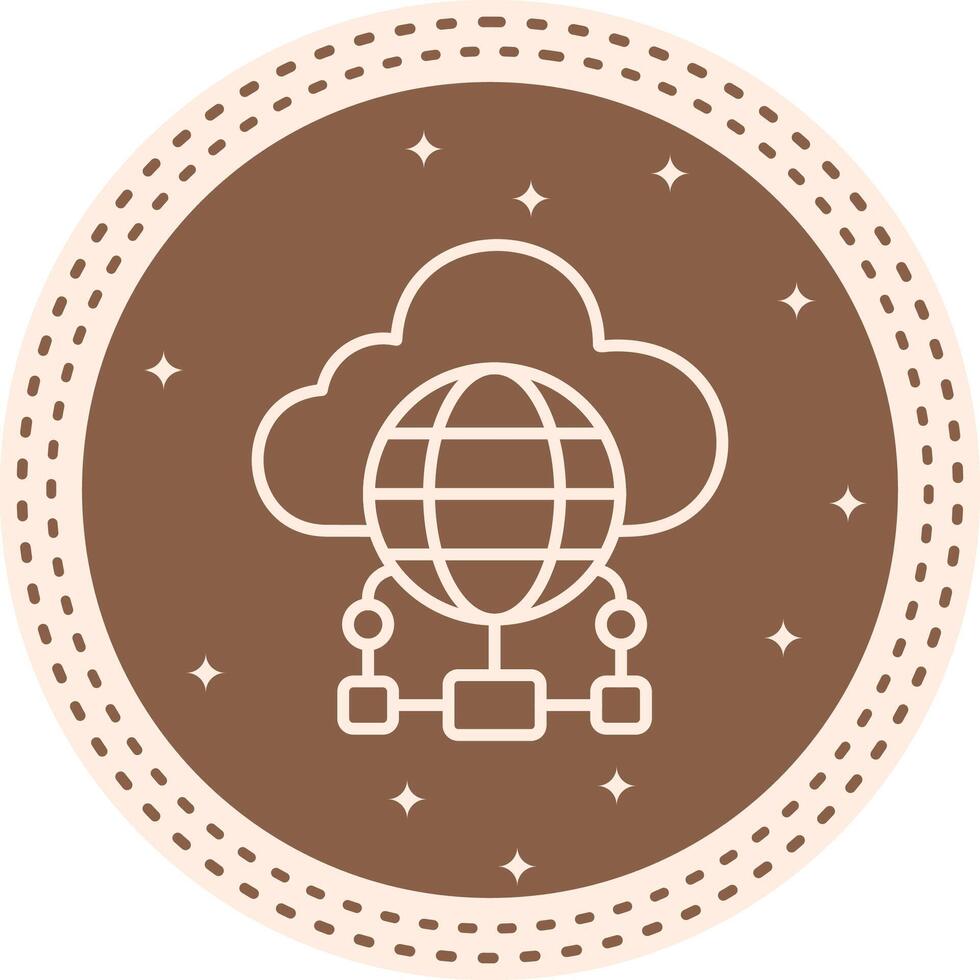 Cloud Computing Strong Visual Branding Symbol vector