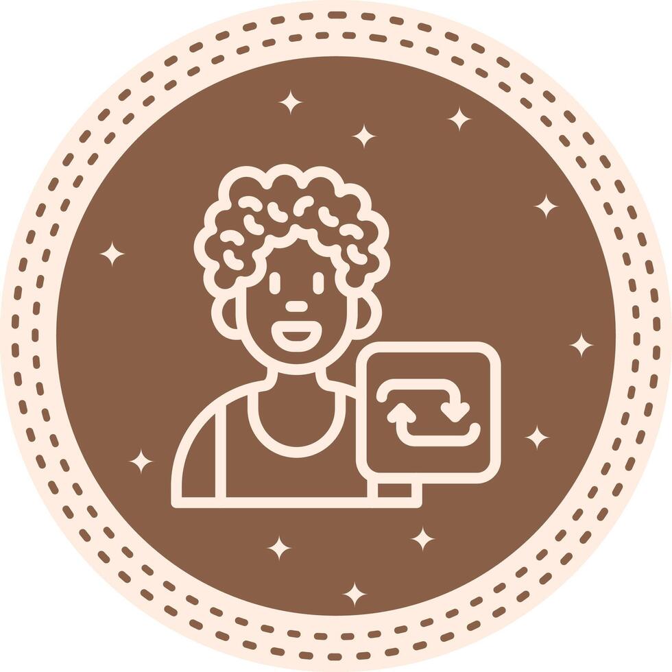 User Repeat Concise UI Layout vector