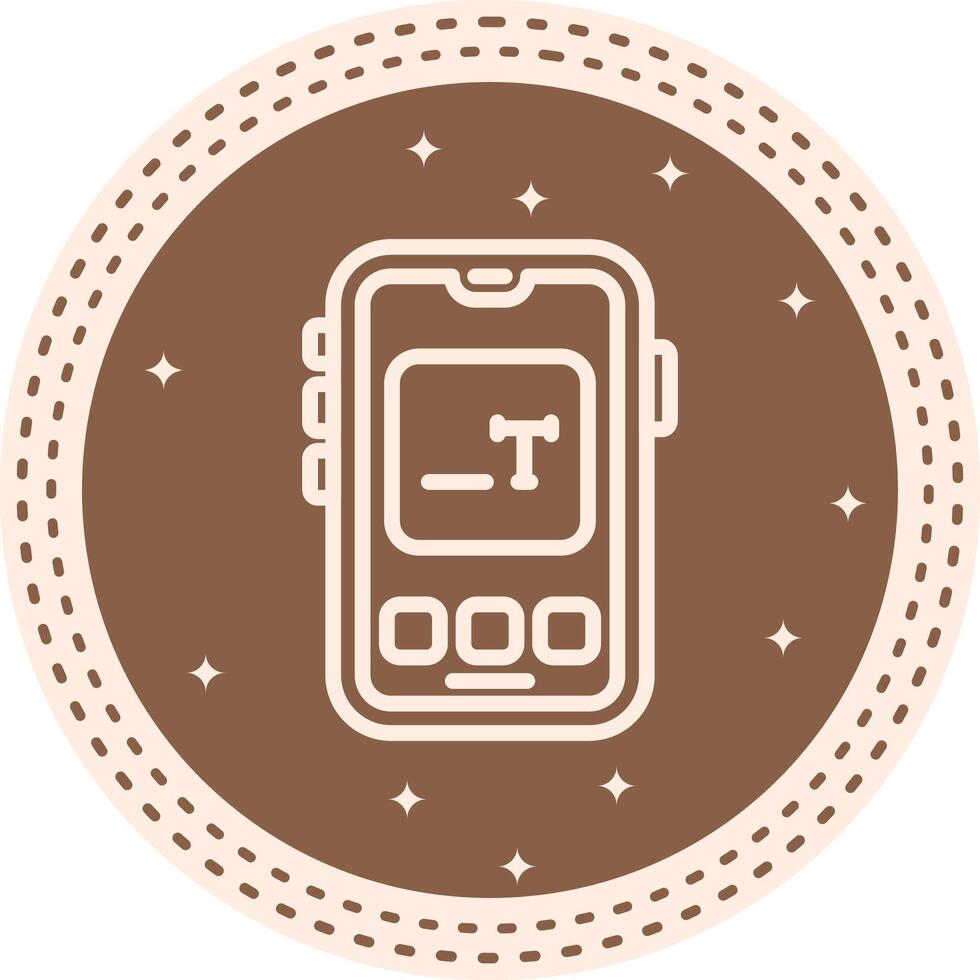 Mobile Type Structured Web Design Element vector