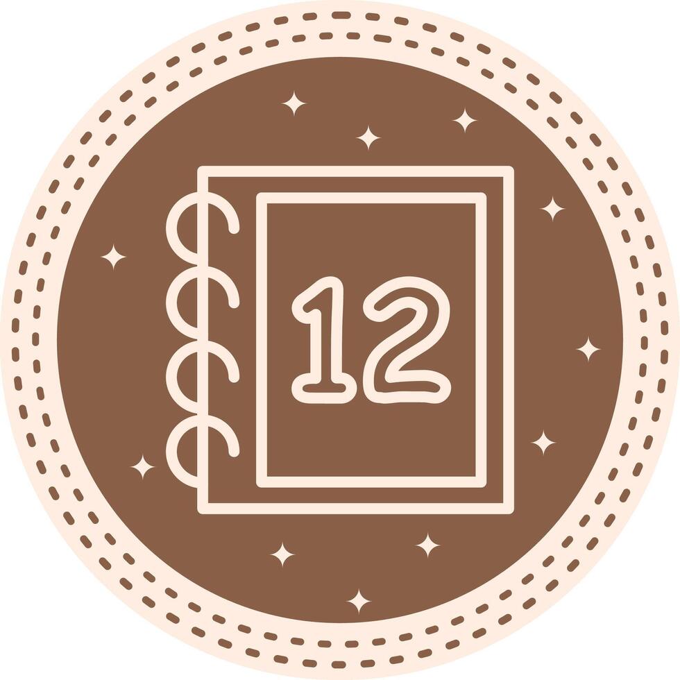 Math Twelve High Resolution Design Sketch vector