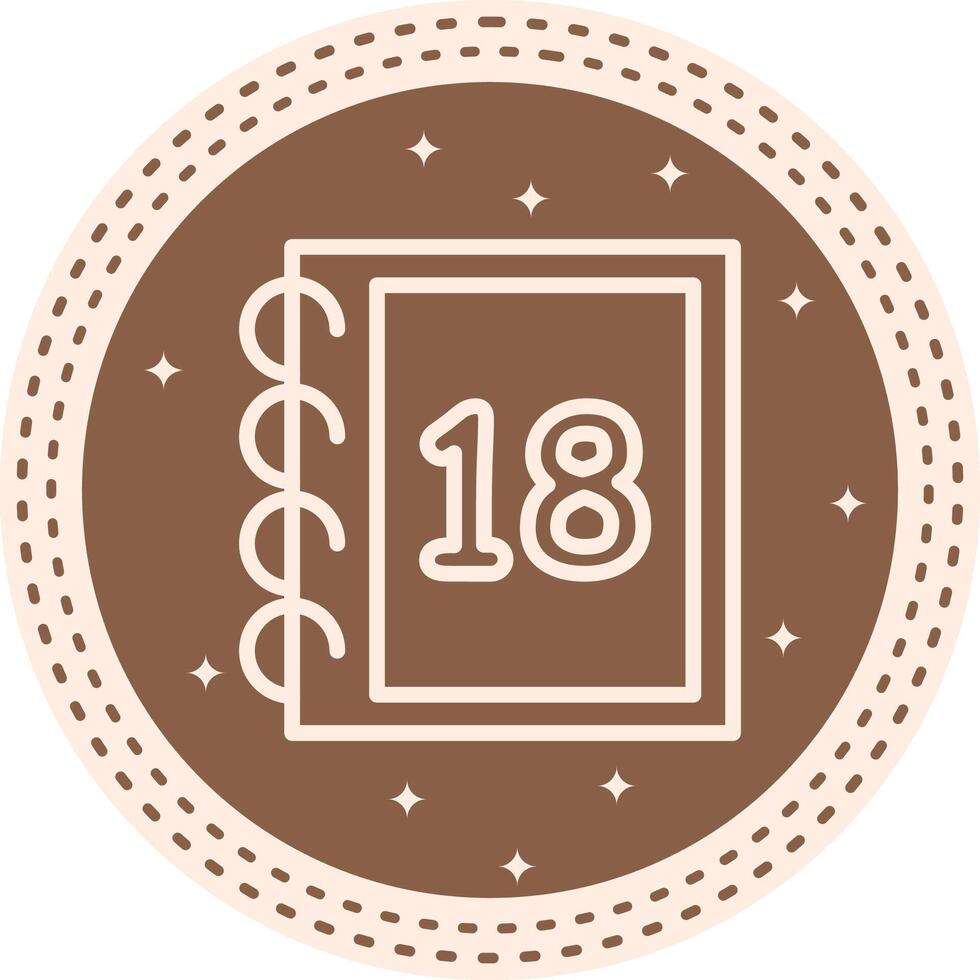 Math Eighteen Minimal Digital Graphic Element vector