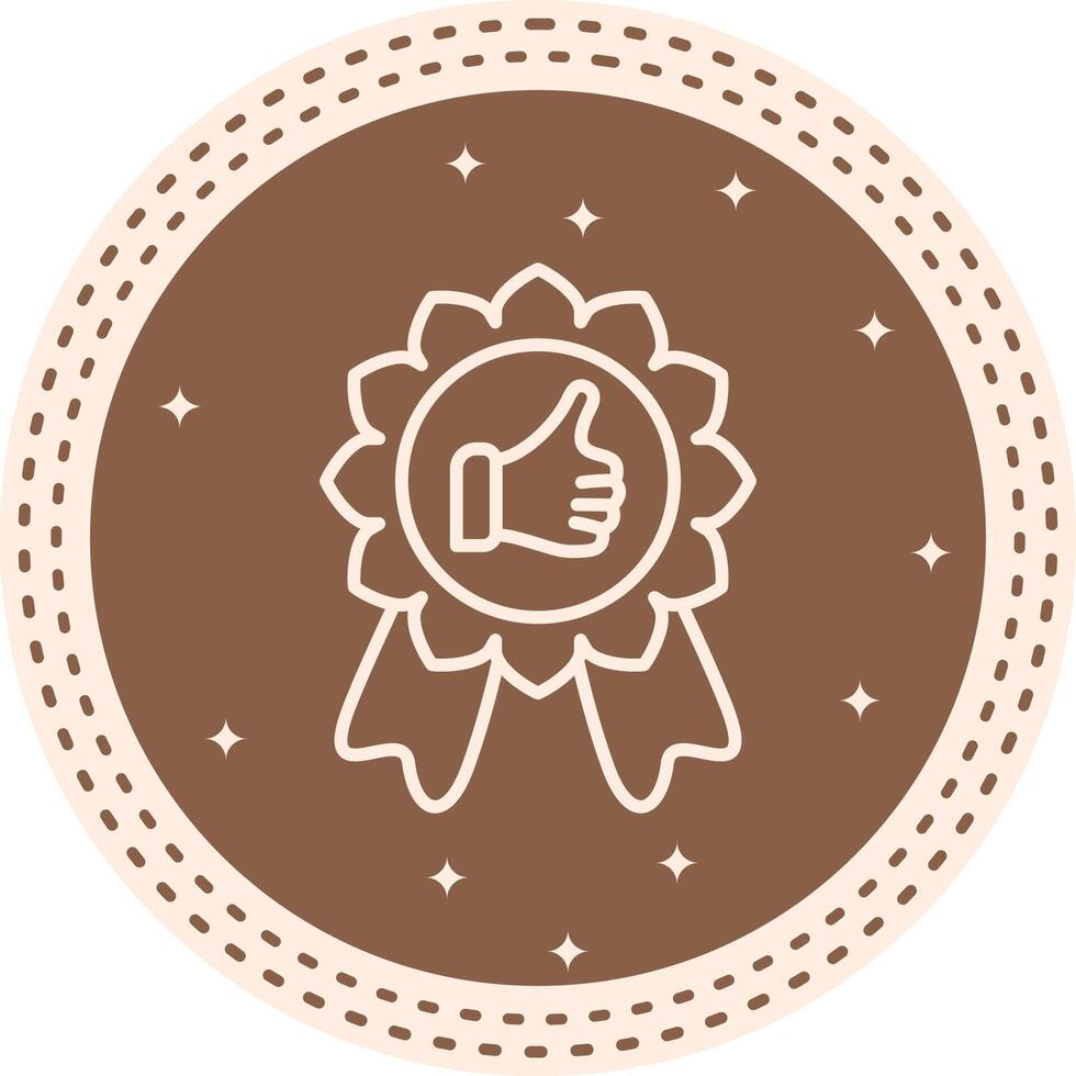 Rating Badge Streamlined Visual Design Layout vector