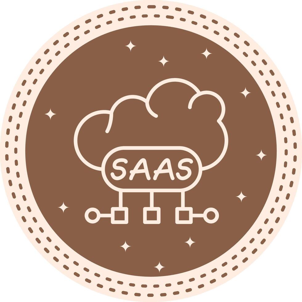 Cloud SaaS High Resolution File vector