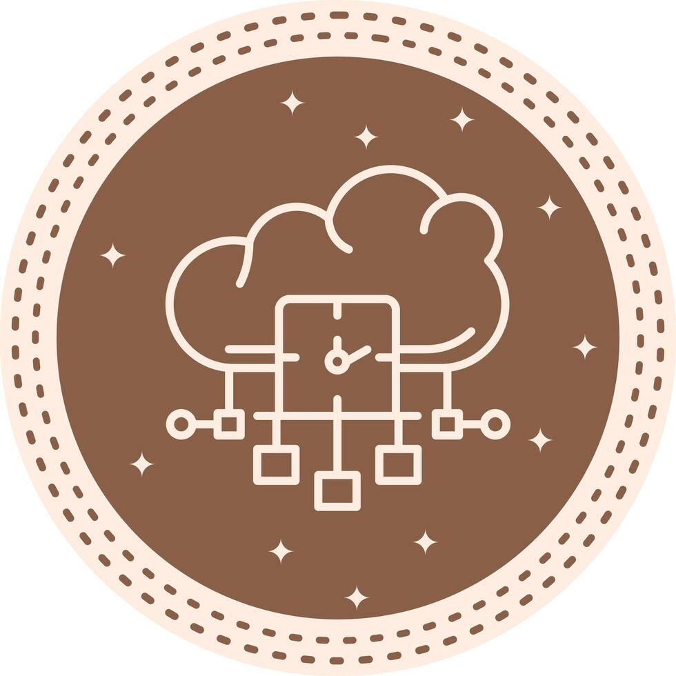 Cloud Real Time Analytics Layered Minimal Asset vector