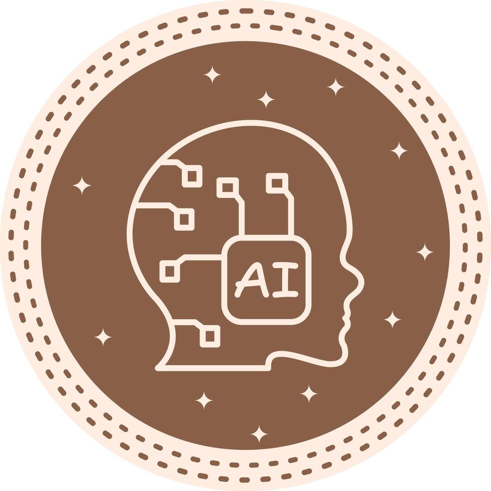 AI Model Dynamic Flat Graphic Shape vector