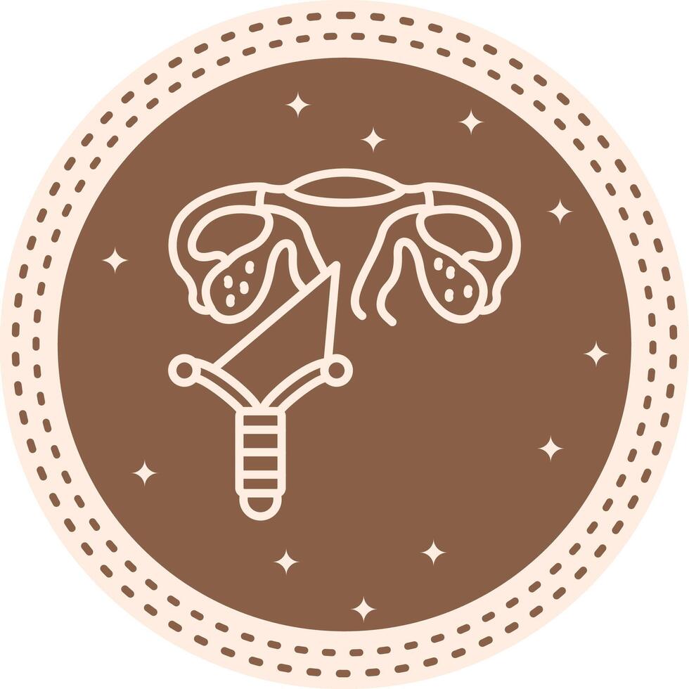 Intrauterine Device Balanced Mobile App Symbol vector