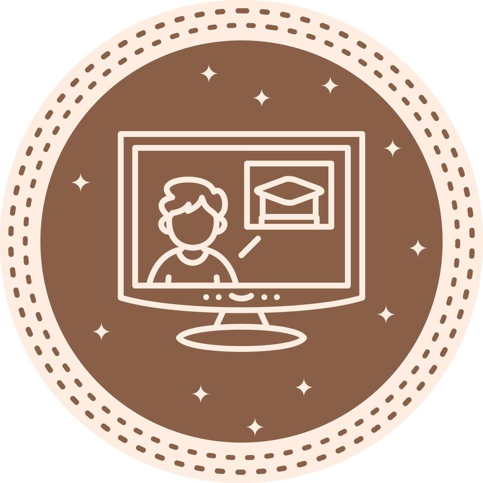 E learning Custom User Interface Graphic vector